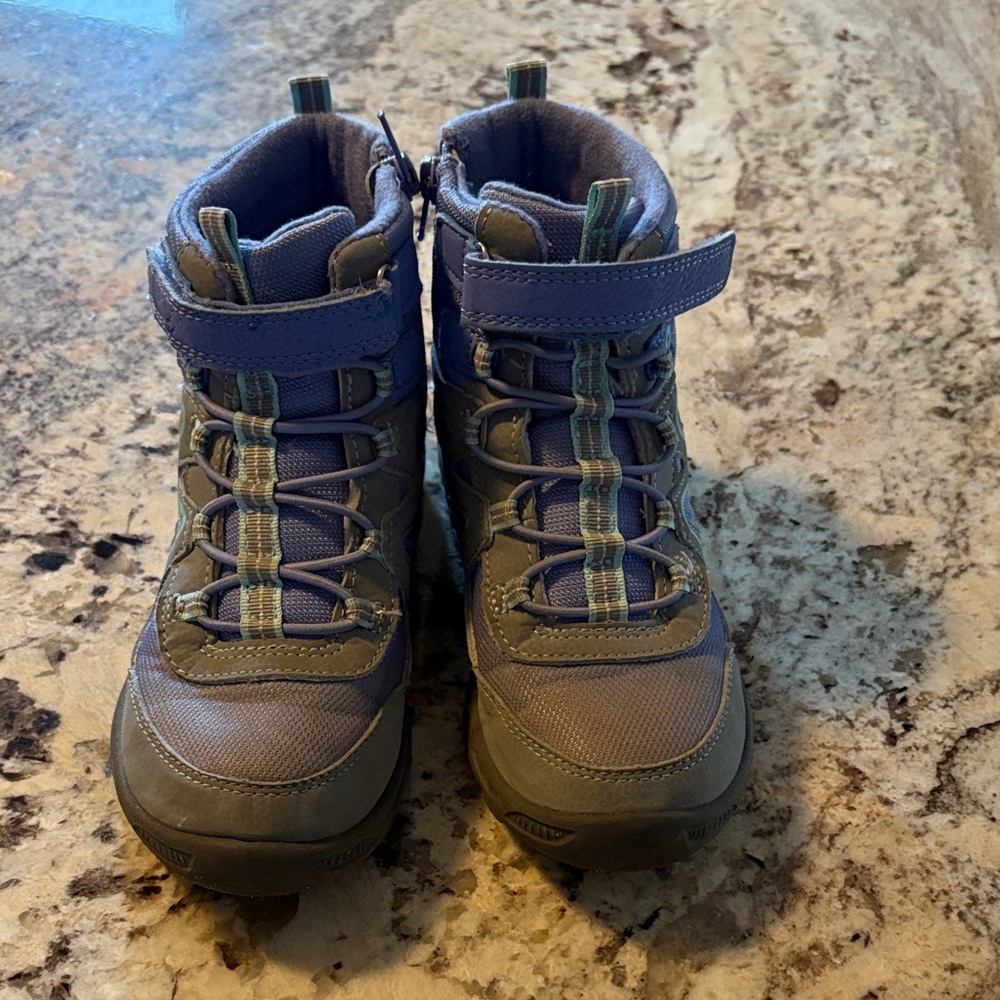 Merrell Kids Blue and Olive Boots